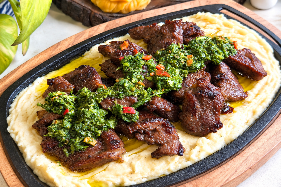 Beef Steak with Chimichurri Sauce