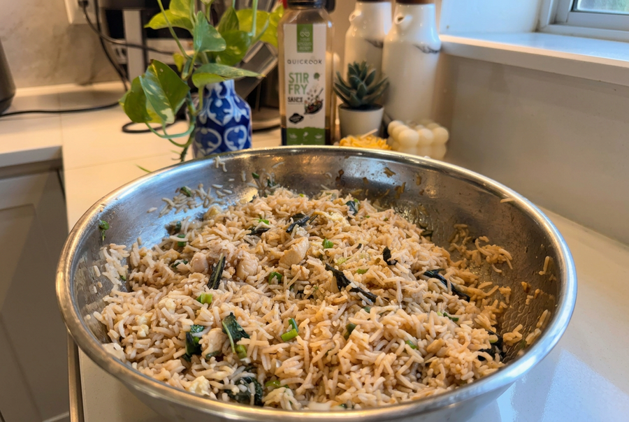 Chicken Basil Fried Rice
